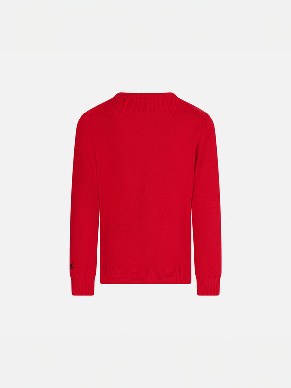 Roter Pullover Weihnachten Snoopy für Mädchen | PEANUTS™ SONDEREDITION