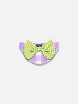 Girl swim briefs with gingham bow