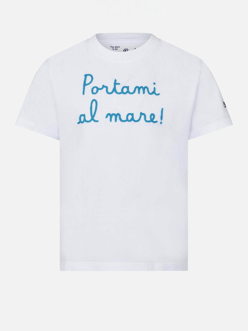 Mädchen-T-Shirt mit Portami al mare! Beschriftung