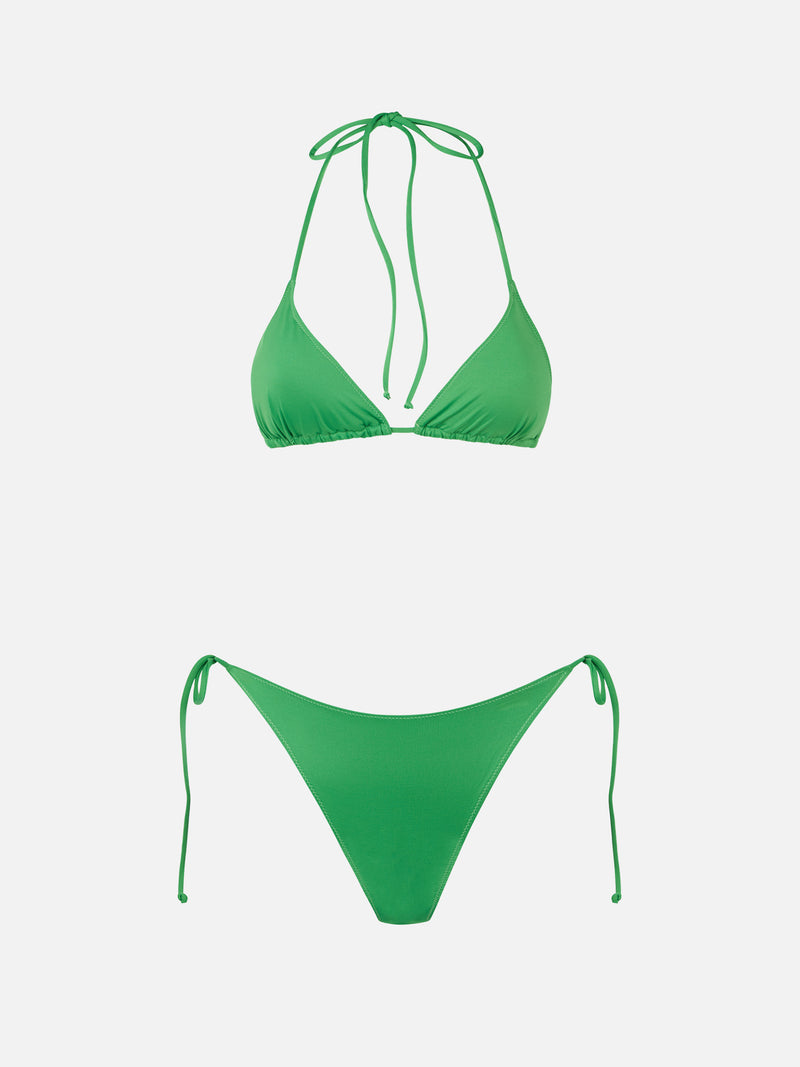 Bikini da donna a triangolo verde