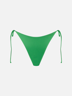 Woman green swim briefs with side laces - MC2 Saint Barth