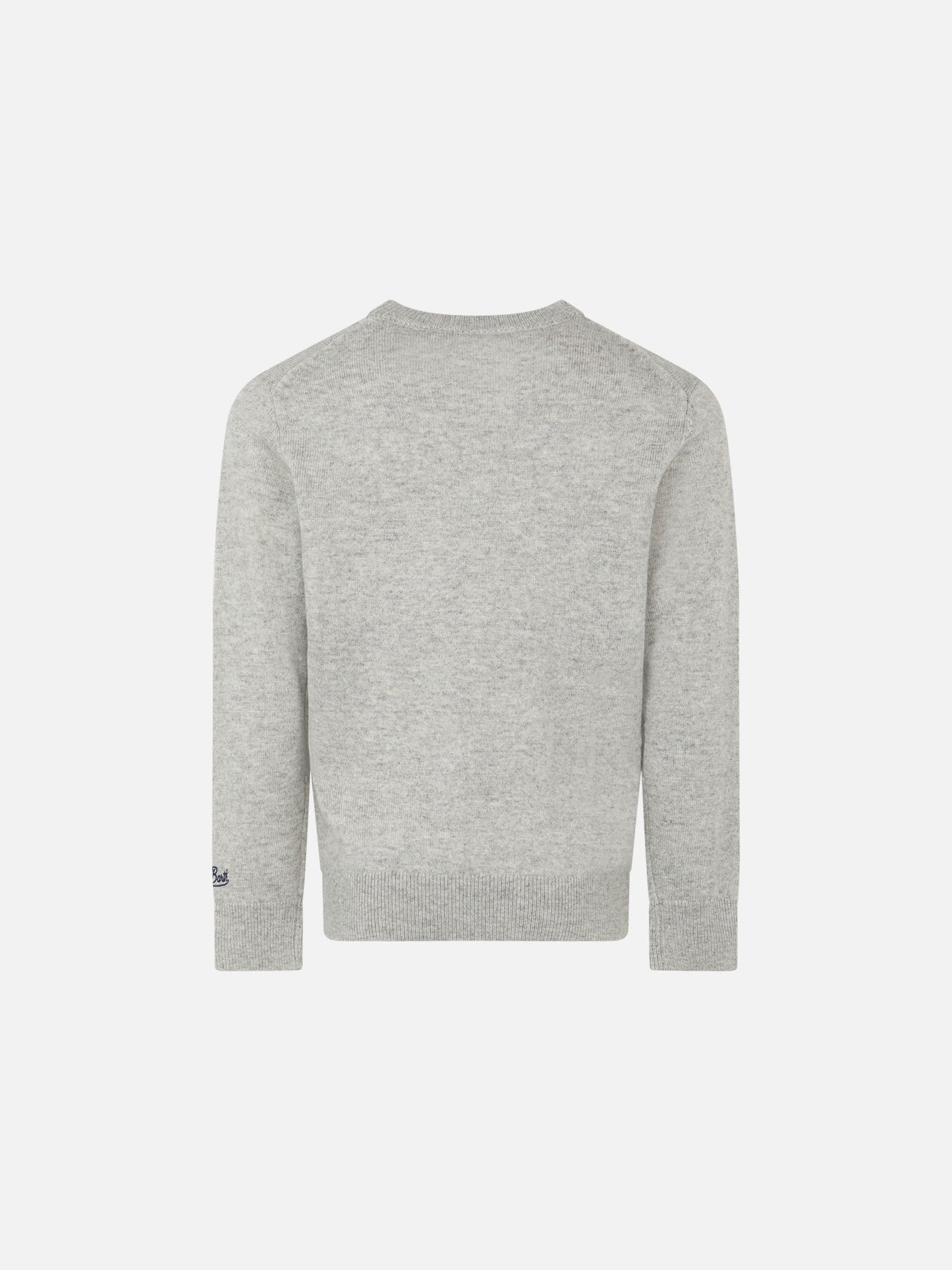 Maglione grigio da bambino stampa To be posh