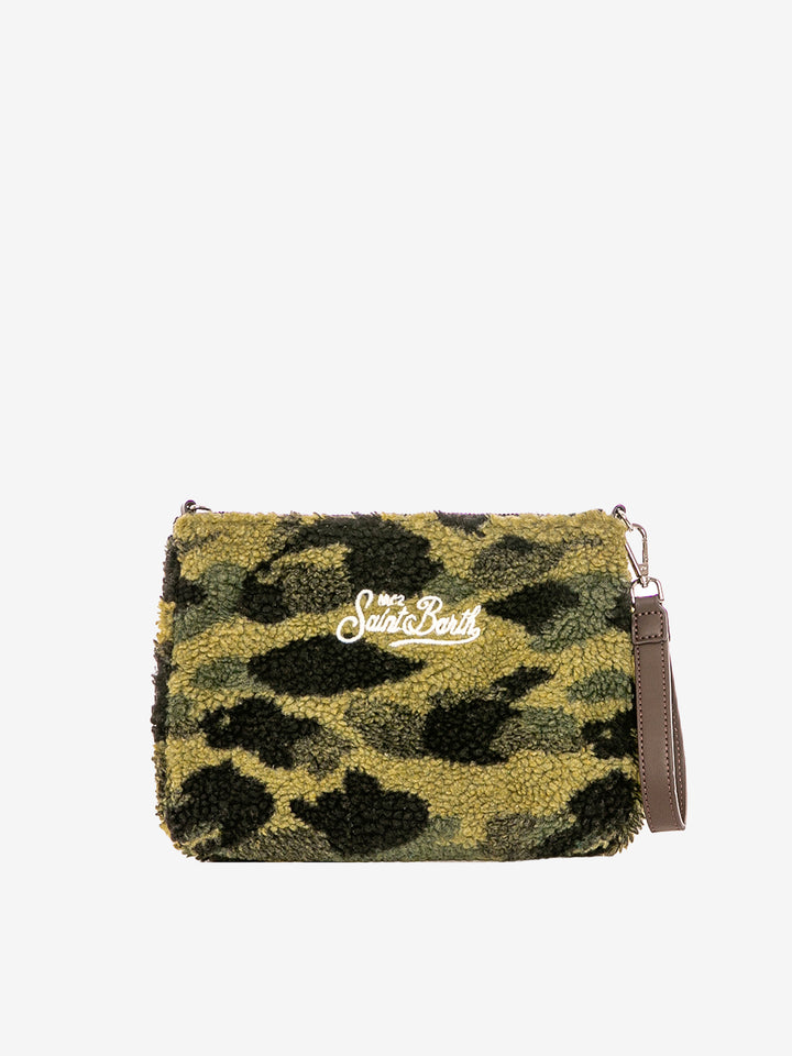 Parisienne Camouflage Sherpa Umhängetasche Clutch