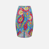 Woman mid skirt Amanda with multicolor print