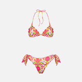 Damen-Triangel-Bikini mit Ikat-Print