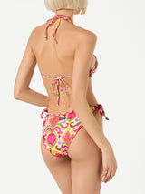 Damen-Triangel-Bikini mit Ikat-Print