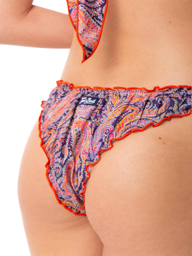 Slip da bagno da donna sgambato con stampa Liberty | Realizzato con tessuto Liberty