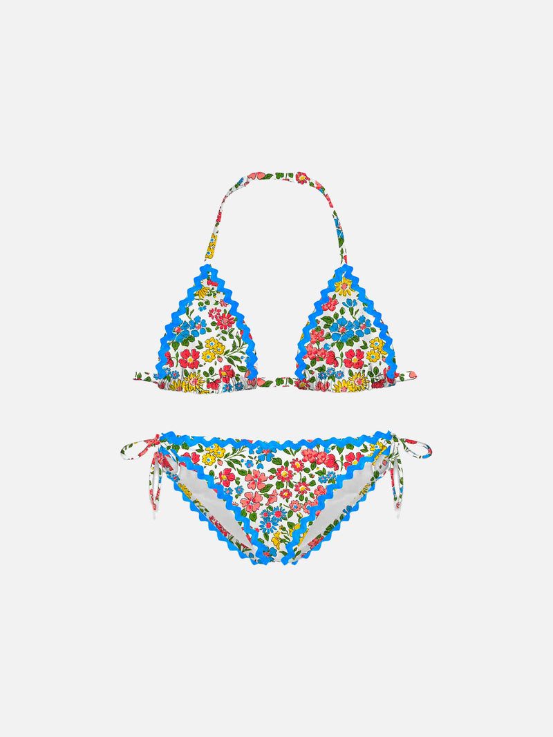 Bikini da bambina con stampa fiori | EDIZIONE SPECIALE LIBERTY