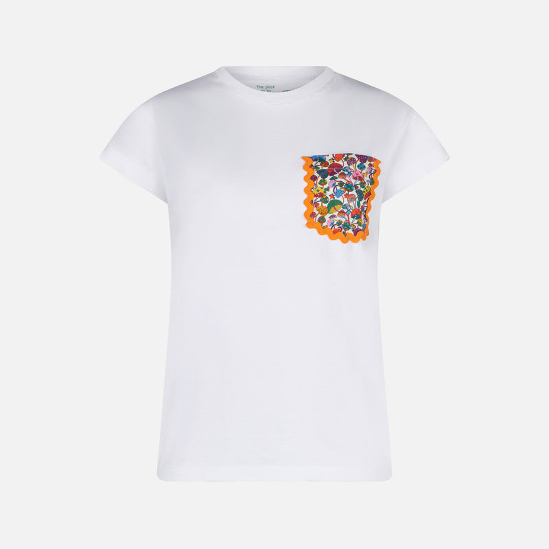 Woman cotton t-shirt with pocket