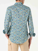 Man muslin cotton Sikelia shirt with mushroom print | Made with Liberty fabric