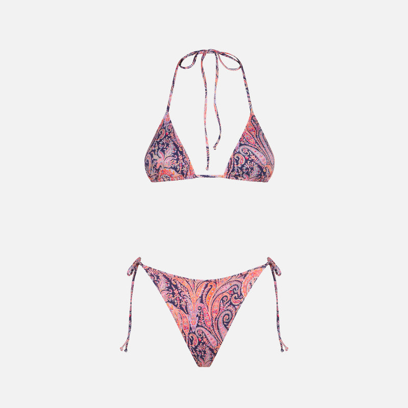 Damen-Triangel-Bikini mit Liberty-Blumenprint | Hergestellt aus Liberty-Stoffen