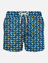 Light fabric man swim shorts Superga print | SUPERGA® SPECIAL EDITION