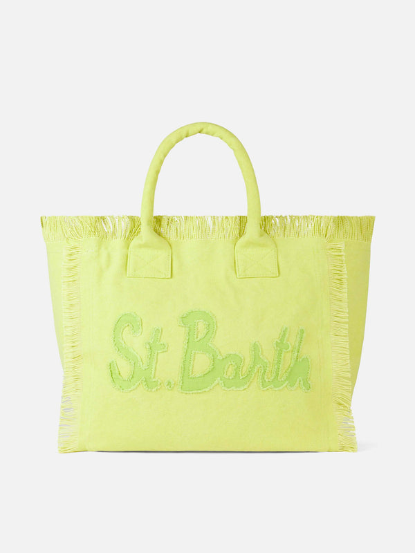 Vanity light green canvas shoulder bag