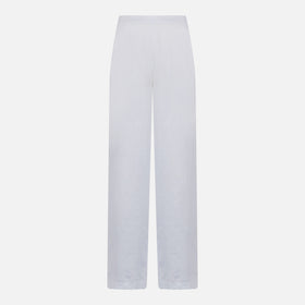 Pantalone da donna in lino bianco