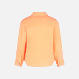 Boy fluo orange linen shirt