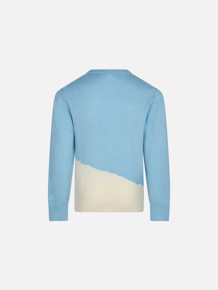 Maglione da bambina stile cartolina vintage con ricamo Lovovia
