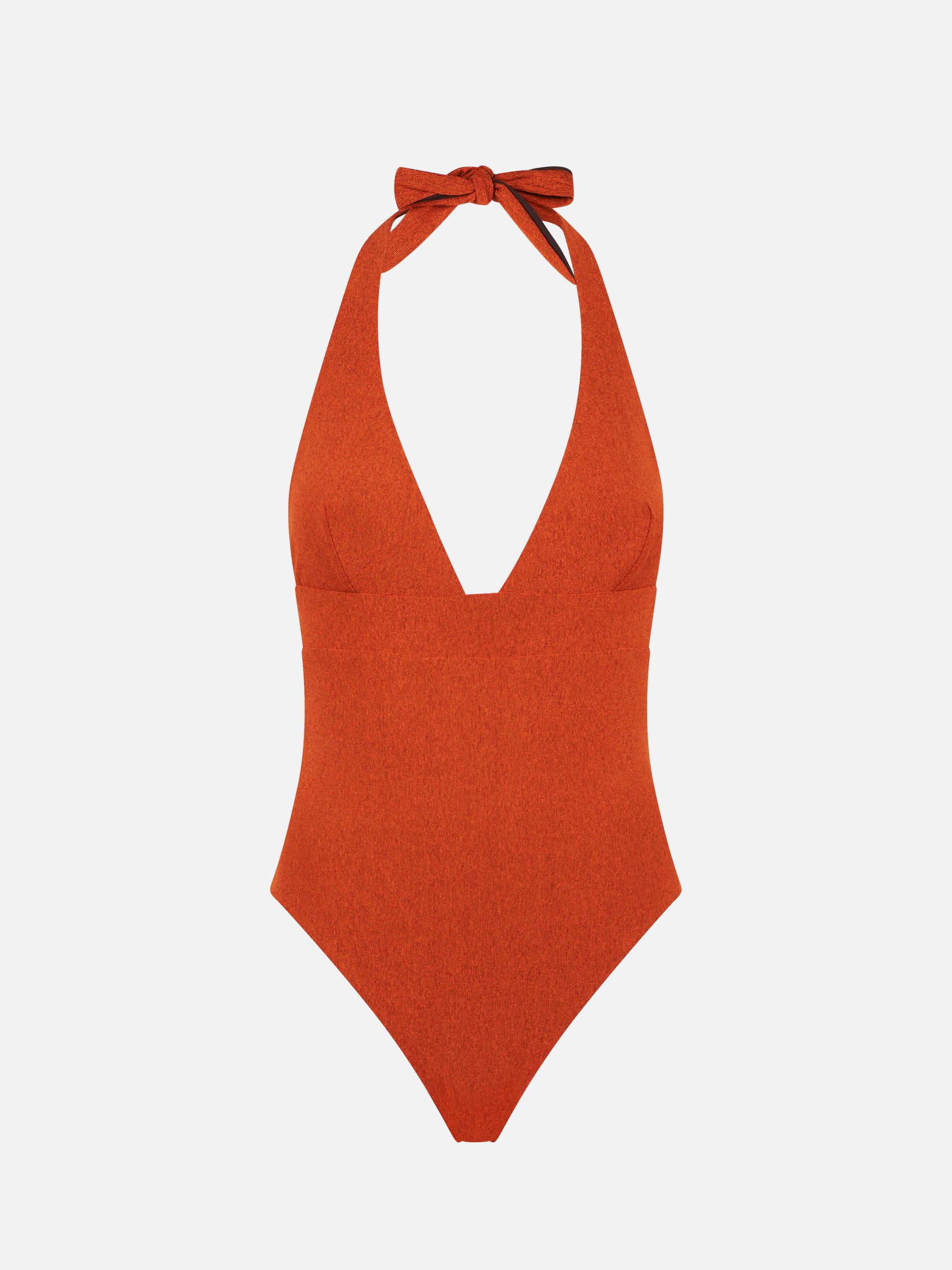Lurex orange one piece swimsuit - MC2 Saint Barth