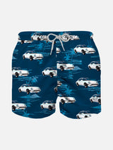 Klassische Badeshorts für Jungen mit Autos-Aufdruck