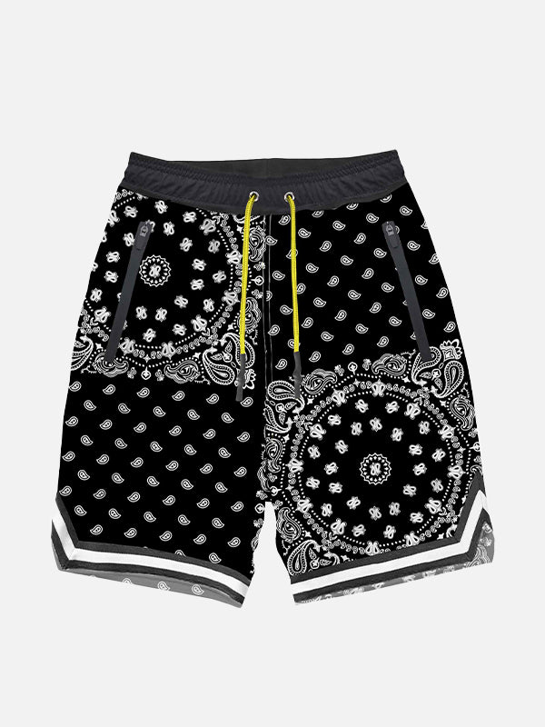 Bandanna print boy swim shorts surf style