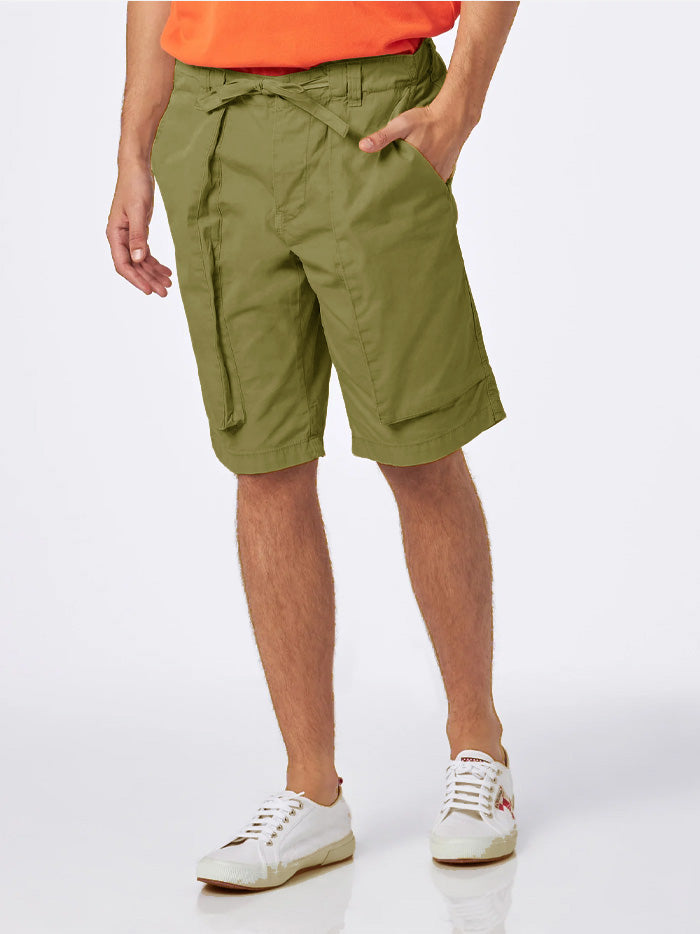 Man military green bermuda with side pockets - MC2 Saint Barth