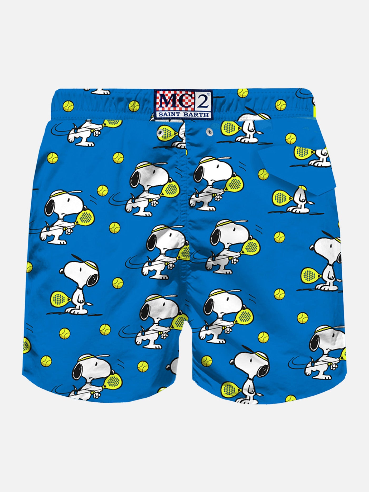Herren-Badeshorts aus leichtem Stoff mit Snoopy Padel-Aufdruck | SNOOPY – PEANUTS™ SONDEREDITION