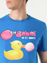 Man cotton t-shirt with ducky and Big Babol print | BIG BABOL® SPECIAL EDITION