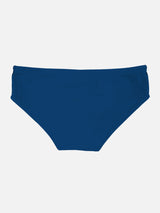 Man blue navy swim briefs