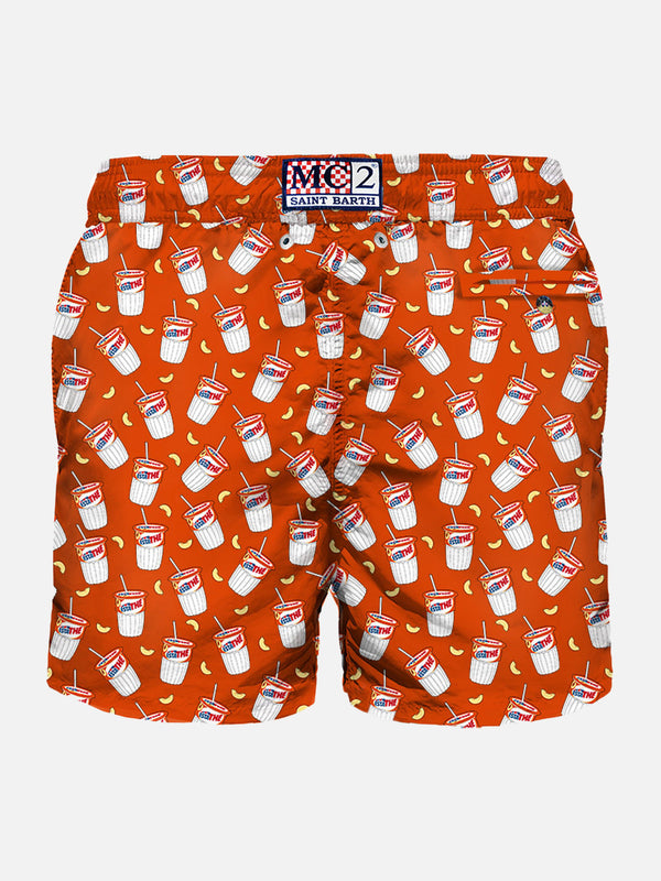 Herren-Badeshorts aus leichtem Stoff mit Estathé-Print | Estathé® Sonderedition