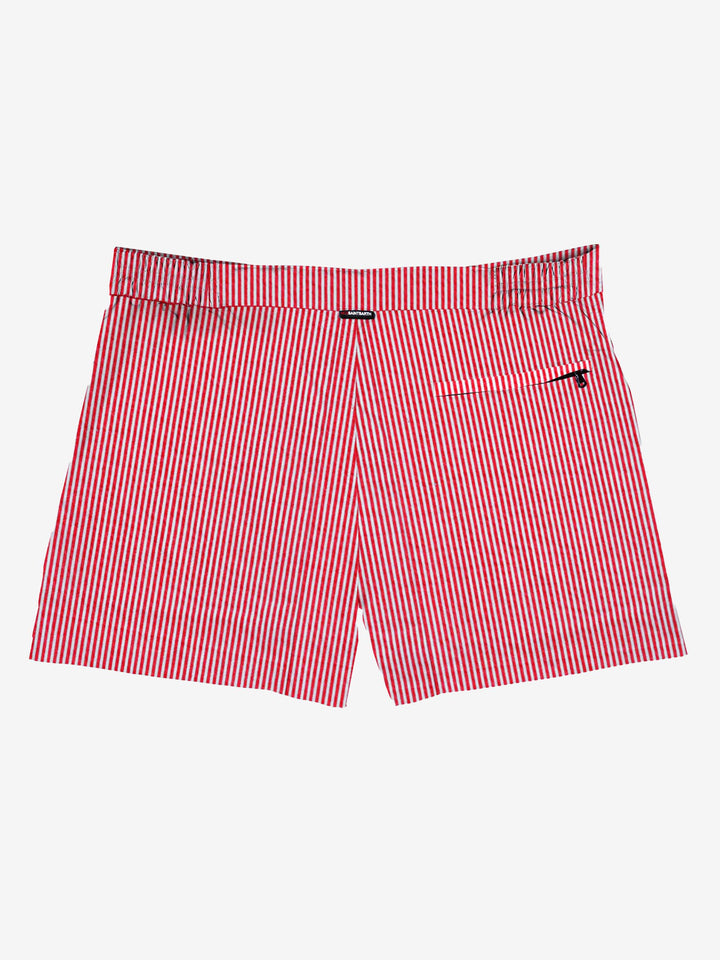 Costume da bagno da uomo a righe rosse