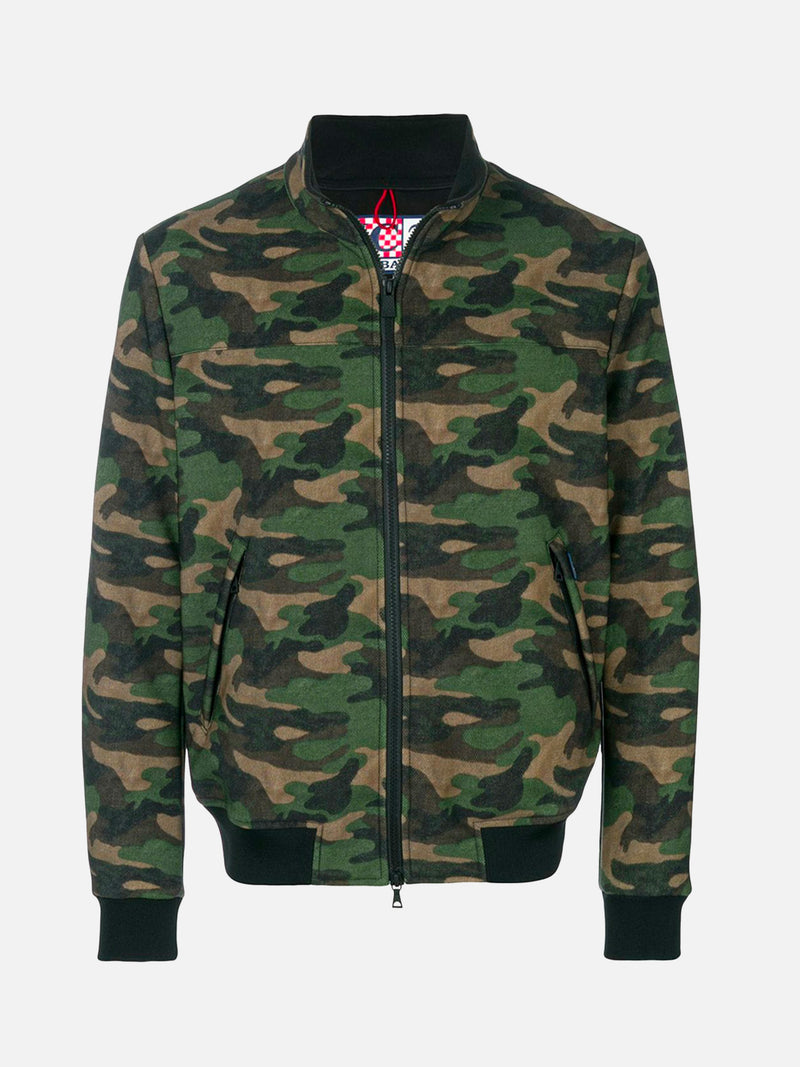 Man mid-weight camouflage bomber jacket Traveler