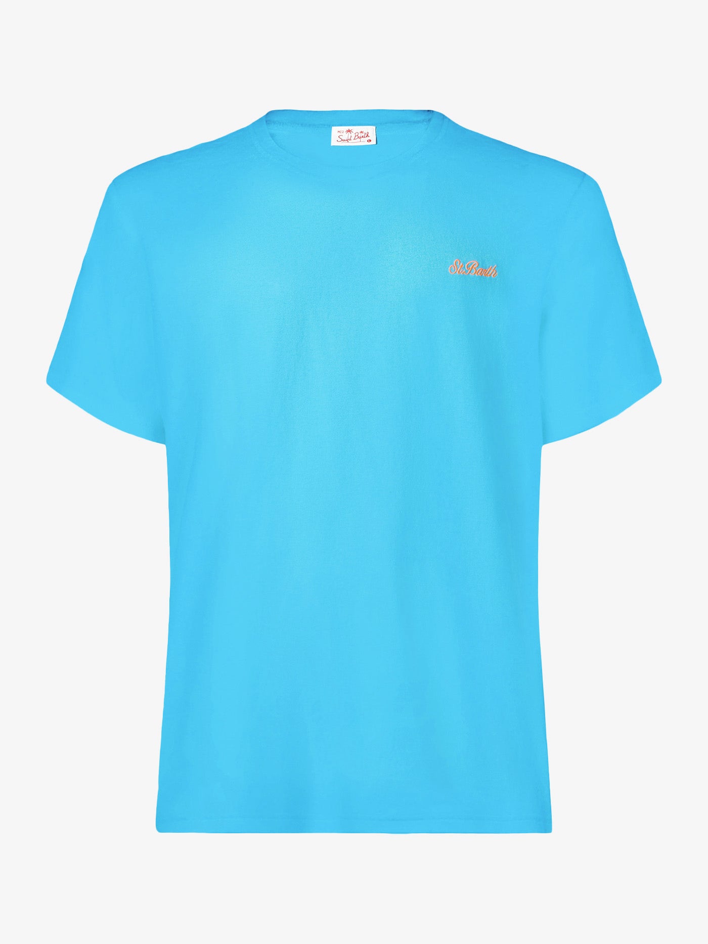 Man light-blue cotton t-shirt