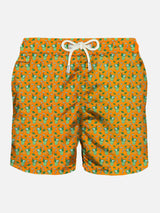 Herren-Badeshorts aus leichtem Stoff mit Mojito-Print