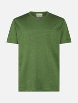 Man linen jersey t-shirt