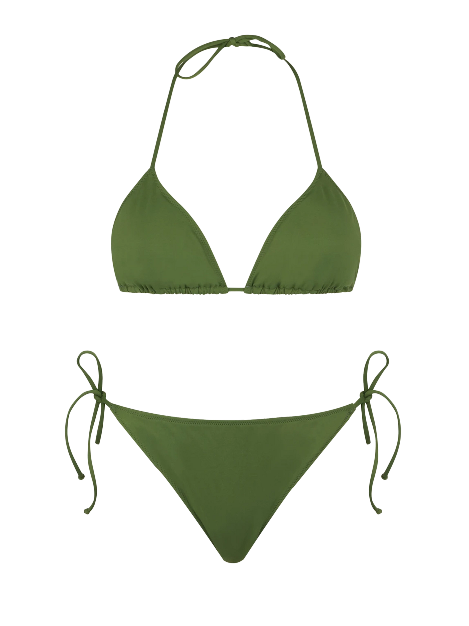 Woman military green triangle bikini - MC2 Saint Barth