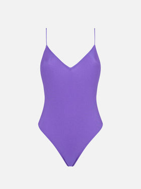 Woman purple one piece swimsuit - MC2 Saint Barth