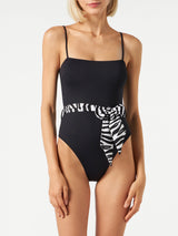 Zebra sash black one piece or body