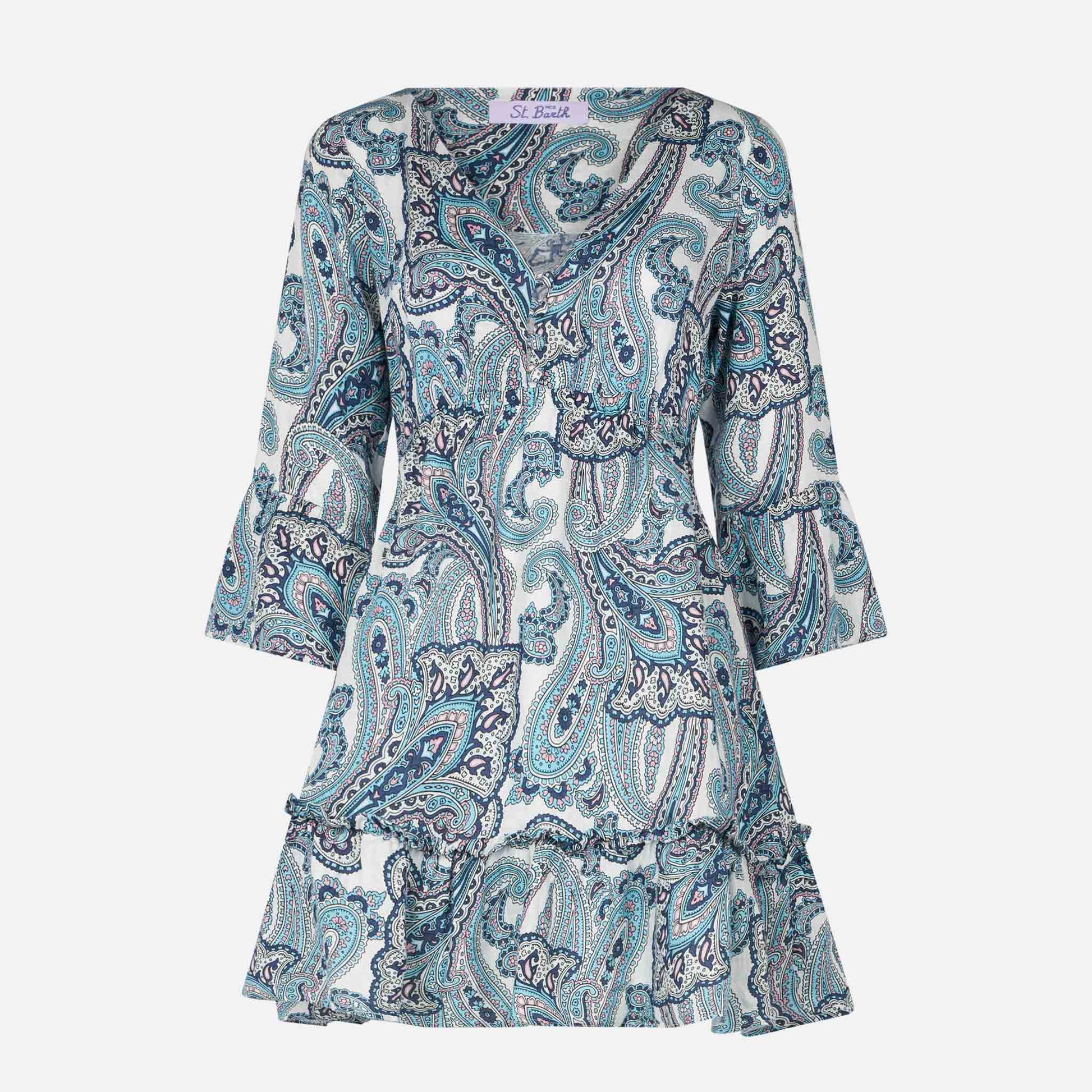 linen paisley print dress Paisley 11