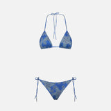 Bikini da donna a triangolo con stampa paisley