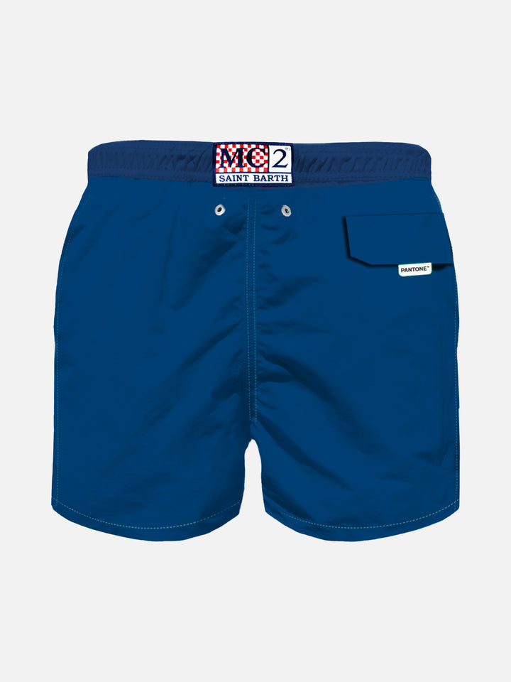 Boy navy blue swim shorts | PANTONE® SPECIAL EDITION - MC2 Saint Barth