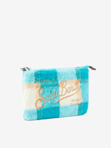 Pouch a tracolla Parisienne in lana con stampa check