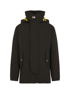 Parka für Herren in Militärgrün mit Kapuze Voyager