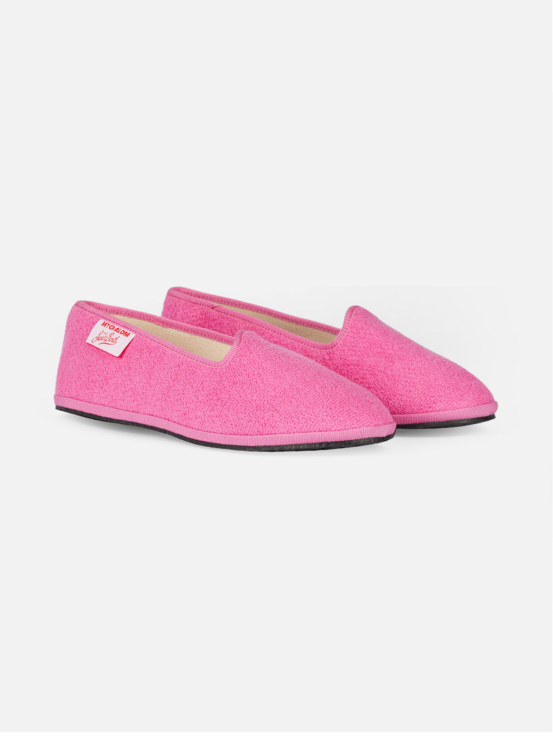 Woman pink terry slipper loafer | MY CHALOM SPECIAL EDITION