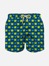 Boy swim shorts with octopus print