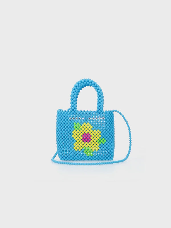 Borsa piccola con perline multicolor