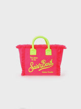 Fluo pink terry embossed Colette Sponge handbag