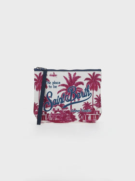 Aline Scuba-Pochette mit Toile-de-Jouy-Print | AI BY RICKDICK SONDERAUSGABE