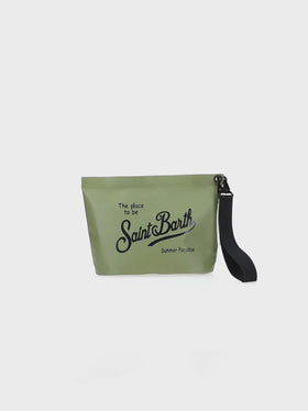Aline wasserfeste Pochette in Militärgrün