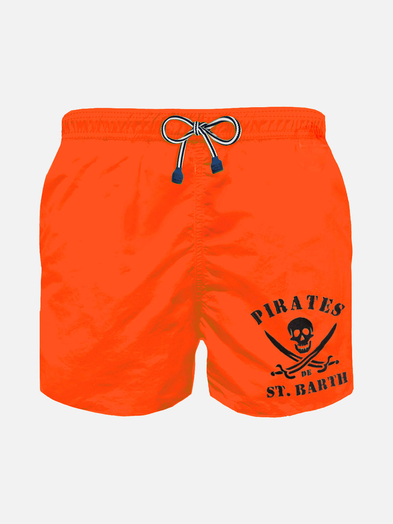 Badeshorts für Jungen mit Piratenstickerei