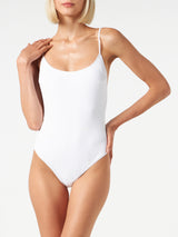 Ribbed one piece swimsuit