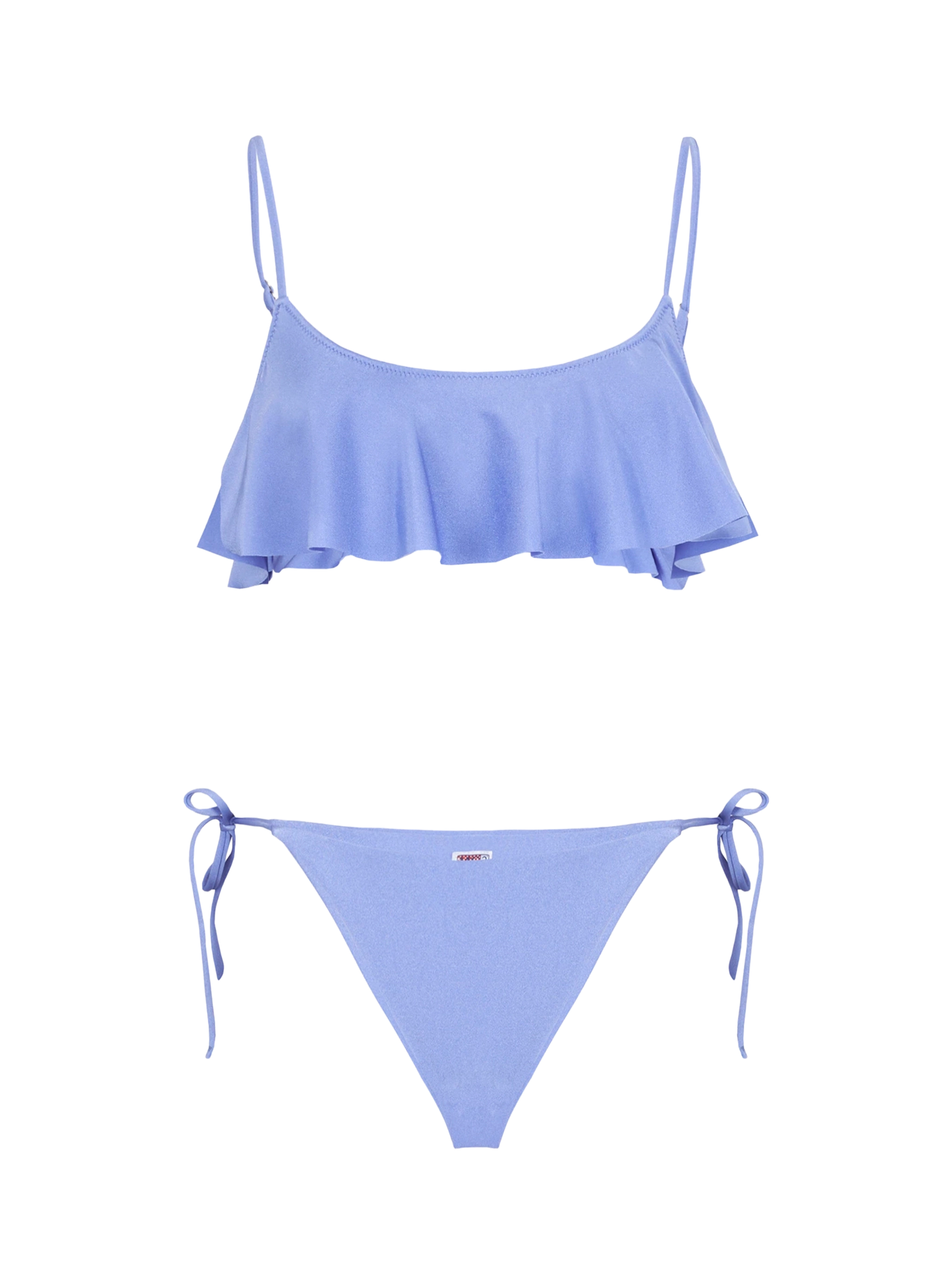 Woman lilac bralette bikini with volant